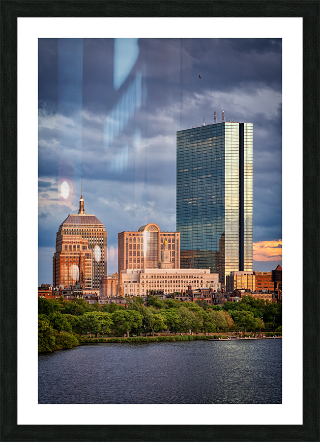 Storm Clouds Over Back Bay Picture Frame print