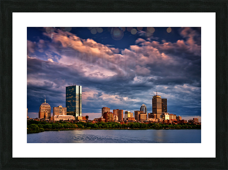 Boston Twilight Picture Frame print