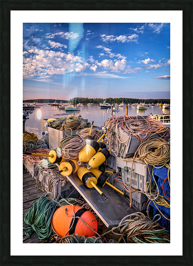 Summer Sunday in the Harbor Picture Frame print