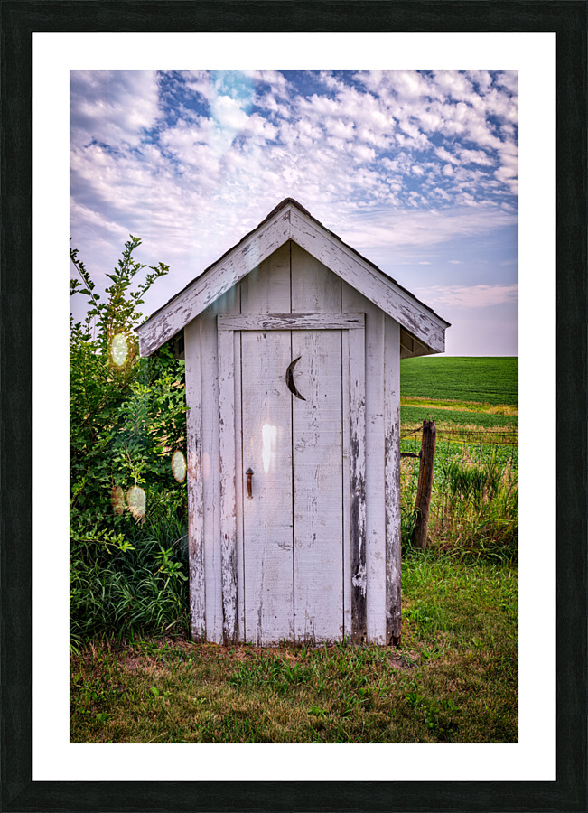 The Outhouse Picture Frame print