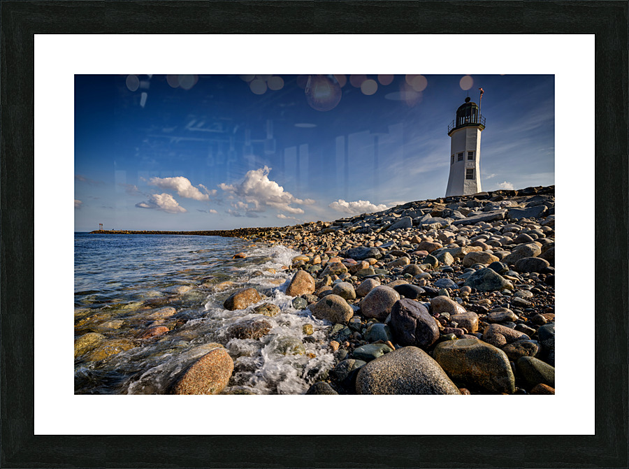 Old Scituate Light Picture Frame print