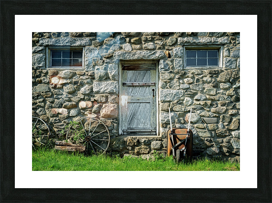 The Stone Barn Picture Frame print