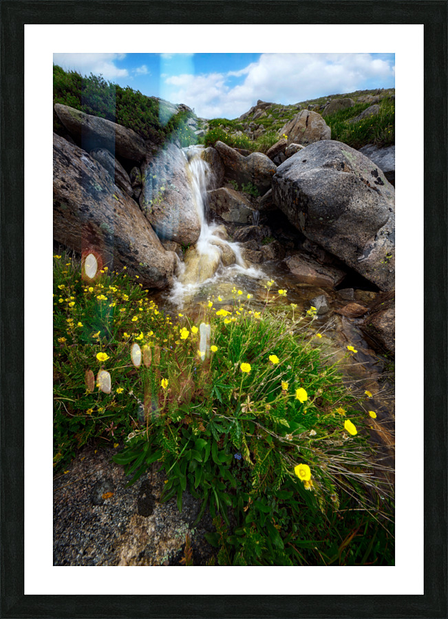 Alpine Cascade Picture Frame print