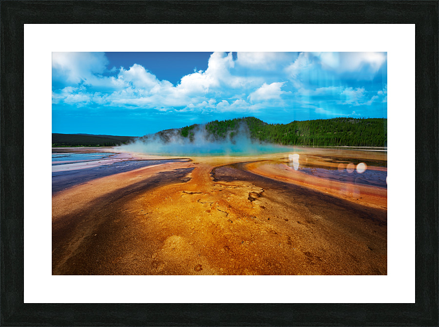 Grand Prismatic Spring Picture Frame print