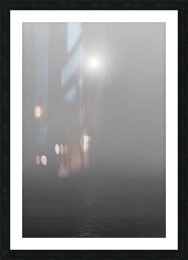 Foggy Sunrise Picture Frame print