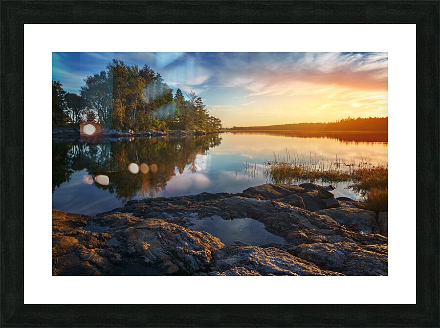 Sheepscot Sunset Picture Frame print