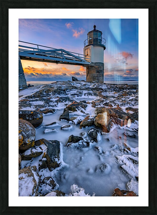 Winter at Marshall Point Picture Frame print