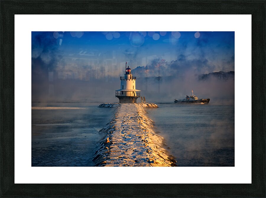 Passing the Lighthouse Picture Frame print