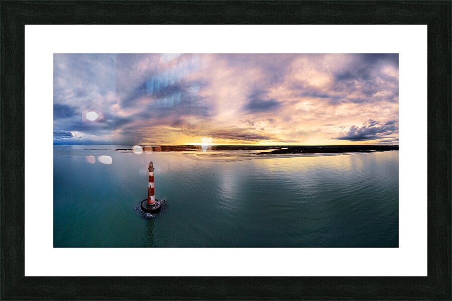 Sunset Over Folly Beach Picture Frame print