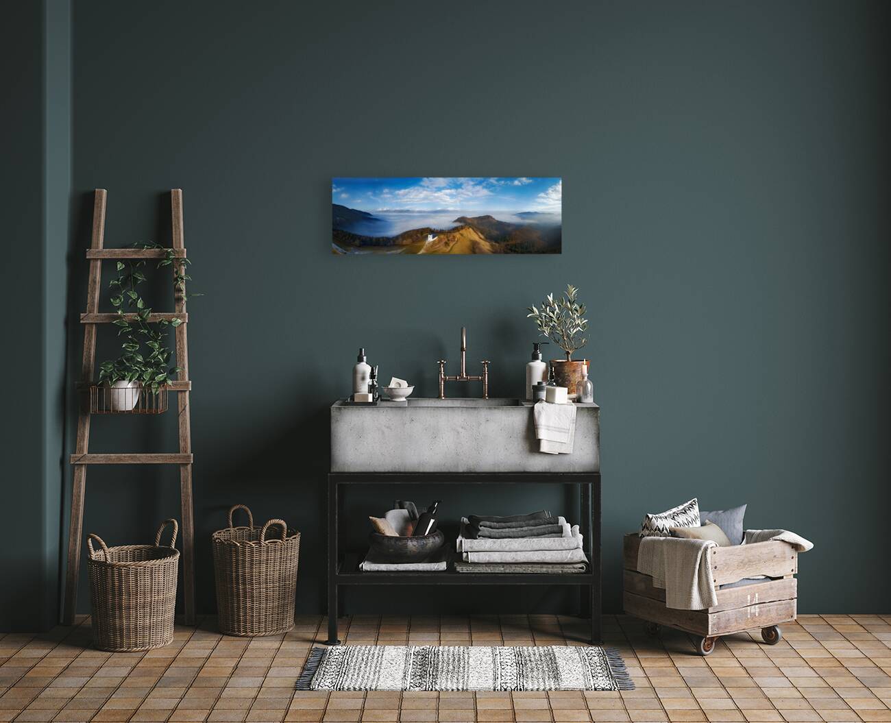 Jamnik Churck Panorama Reproduction