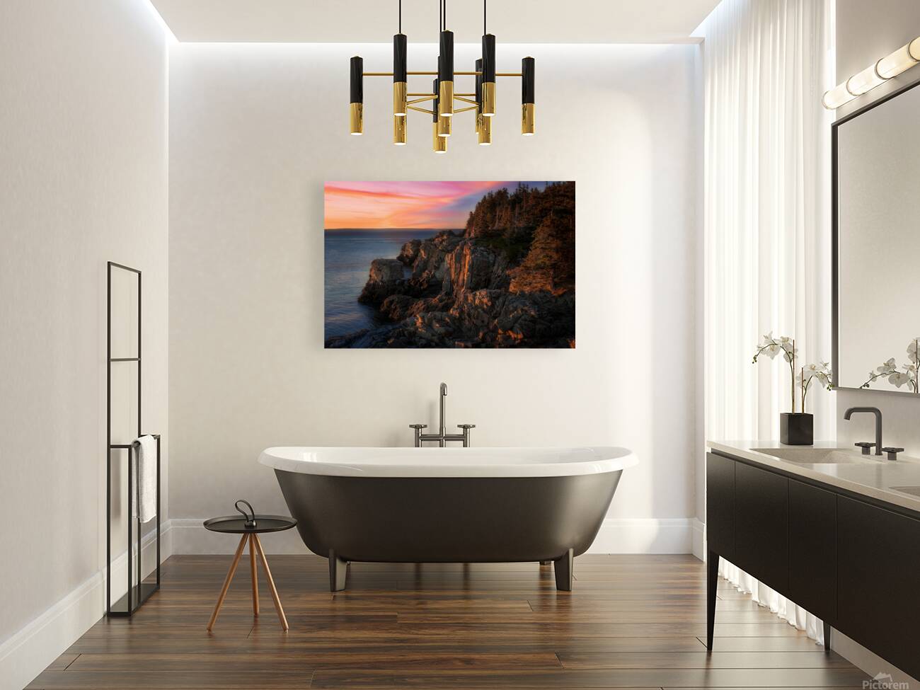 First Light on the Cliffs Reproduction