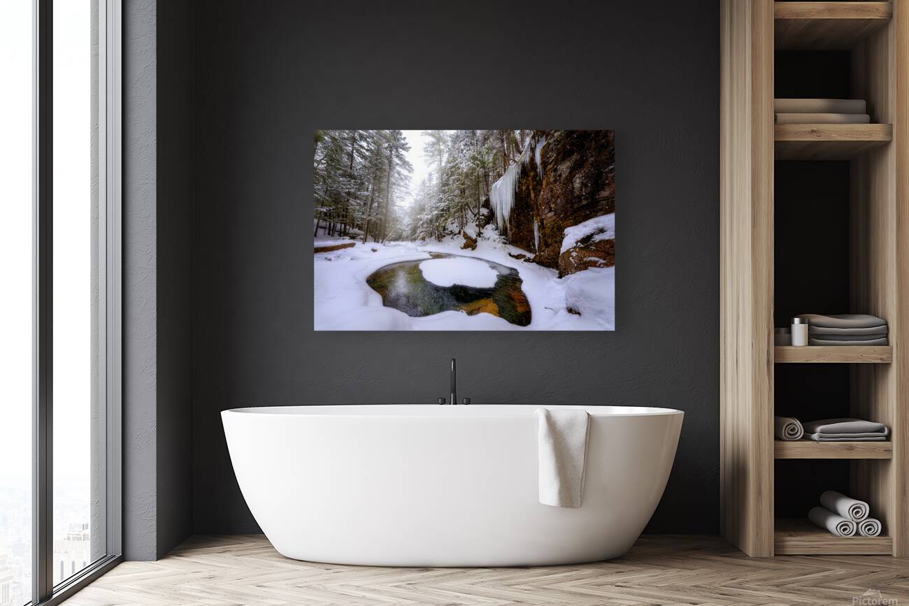 Winter at Sabbaday Brook Reproduction
