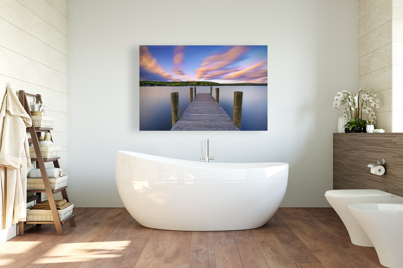 Sunset on the Dock Reproduction