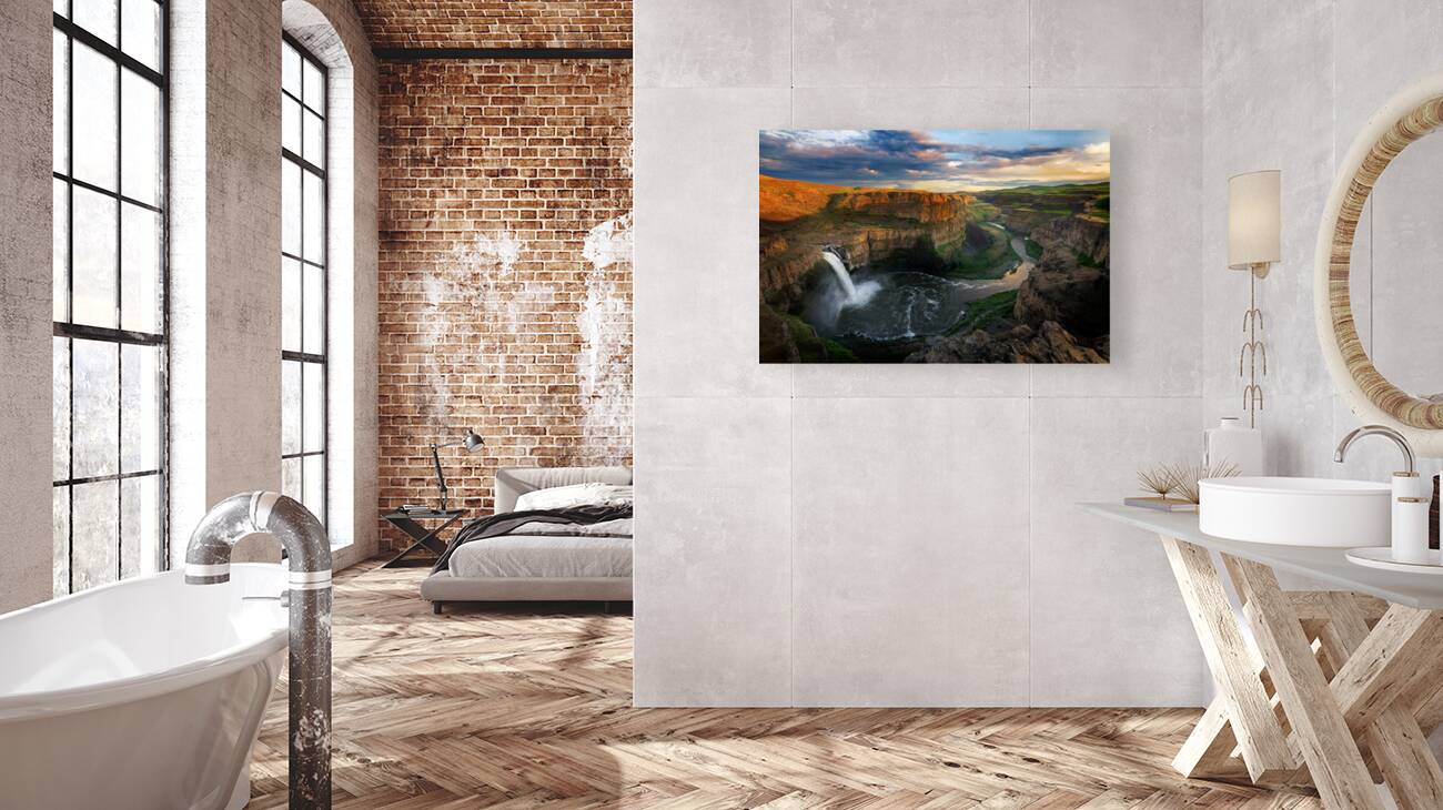 Sunset at Palouse Falls Reproduction