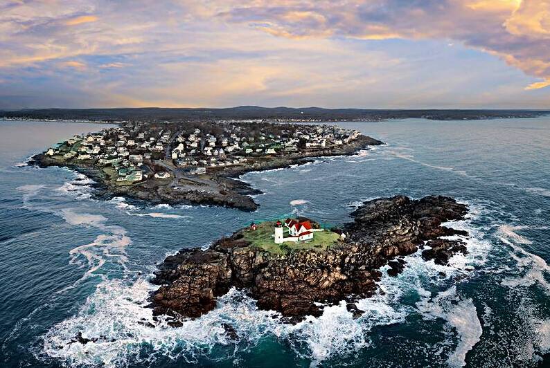 Cape Neddick Awakens by Rick Berk
