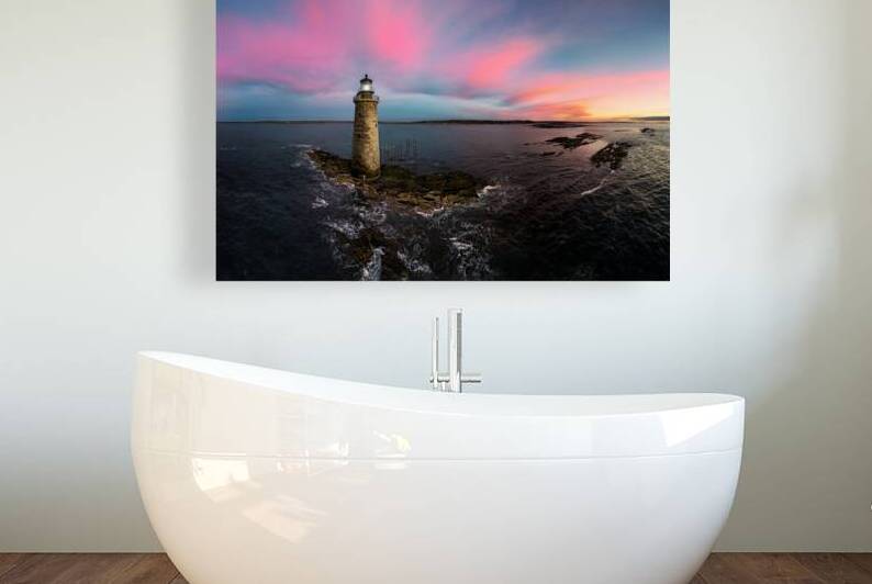 Morning Glow at Ram Island Ledge by Rick Berk