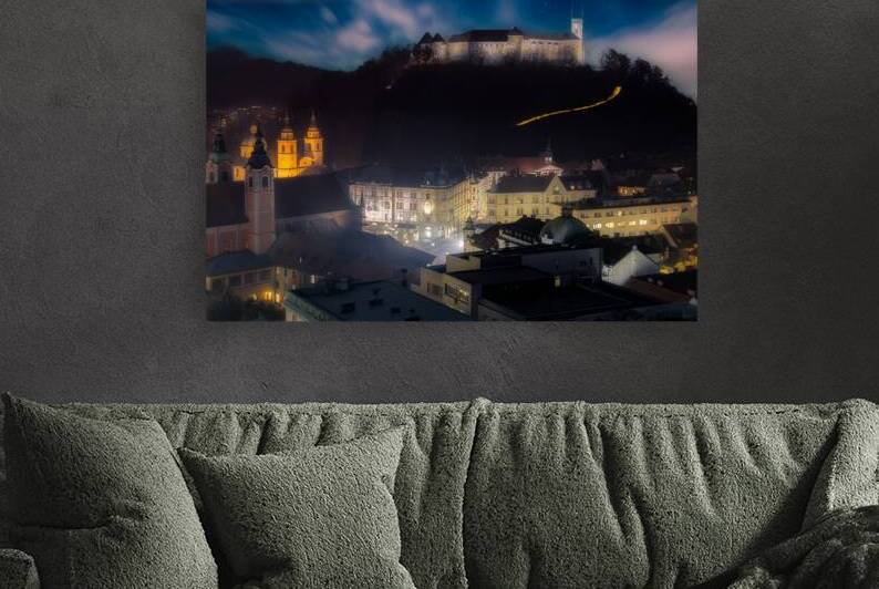 Night Falls in Ljubljana by Rick Berk