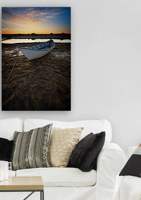 Moored in the Marsh by Rick Berk