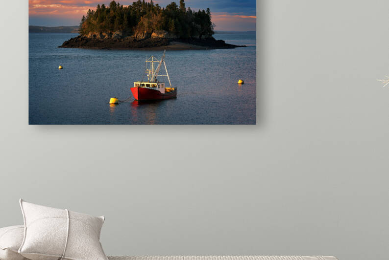 Sundown in the Harbor by Rick Berk