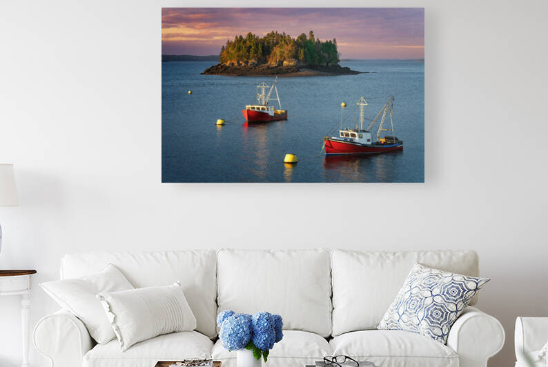 In The Harbor at Dusk by Rick Berk