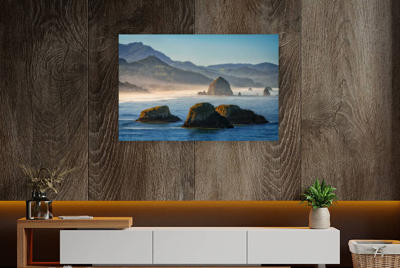 Misty Morning on Cannon Beach by Rick Berk