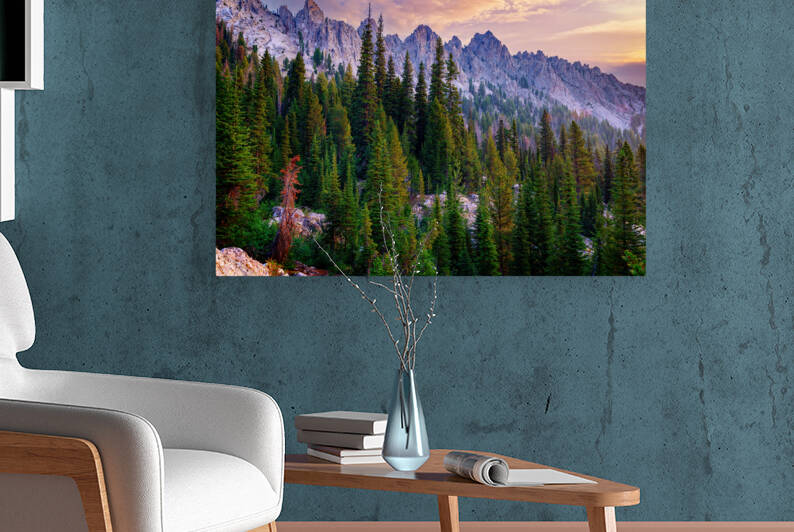 Morning in the Sawtooths by Rick Berk