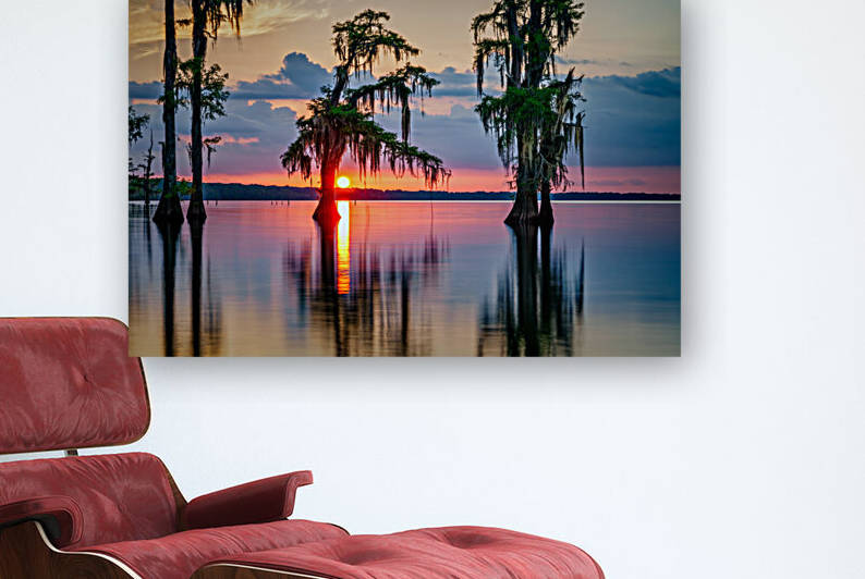 Sunset on Lake Maurepas by Rick Berk
