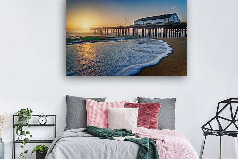 Sunrise at Kitty Hawk Pier by Rick Berk