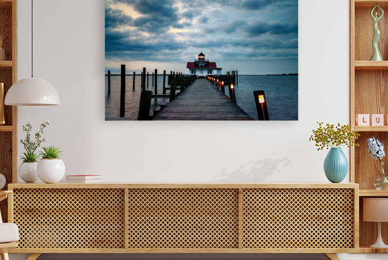 Roanoke Marshes Lighthouse by Rick Berk