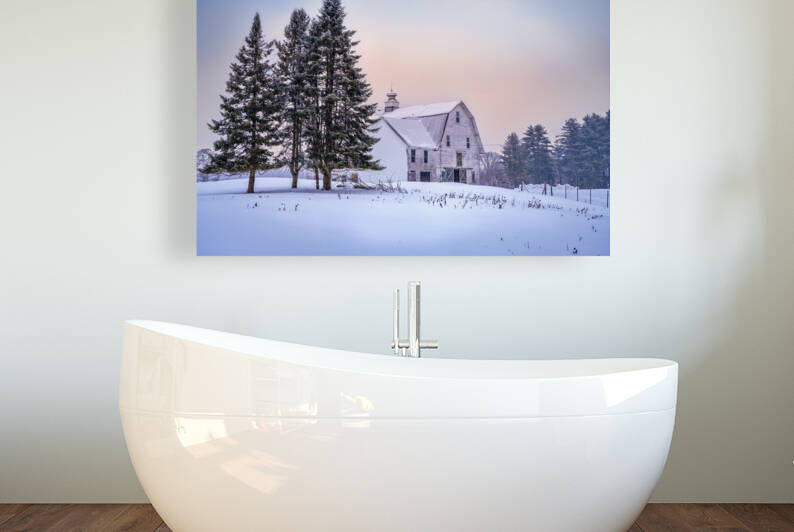 Winter at the Barn by Rick Berk