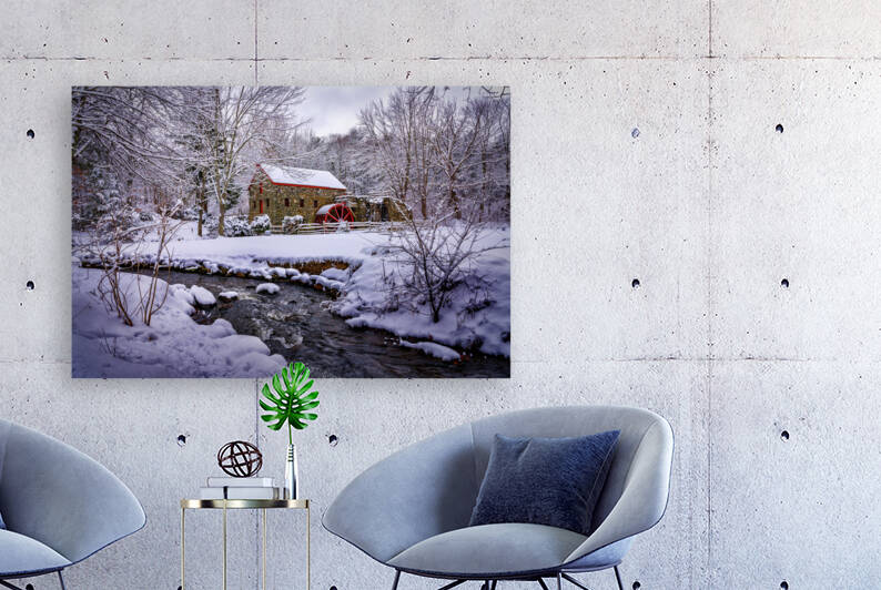 Winter at the Grist Mill by Rick Berk