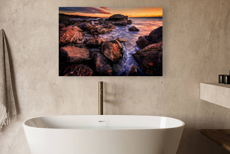 Dawn in Biddeford Pool III by Rick Berk