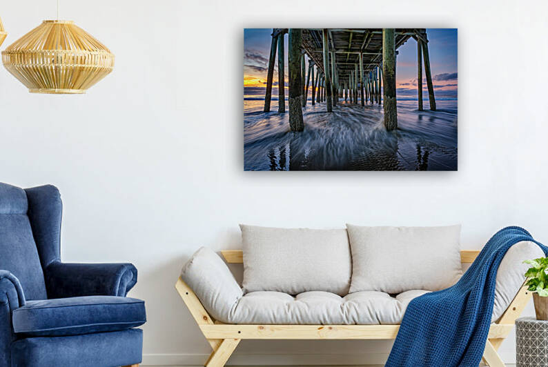 Under The Pier at Dawn by Rick Berk