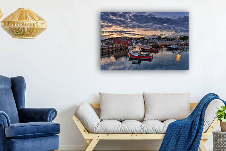 Dawn in the Harbor by Rick Berk