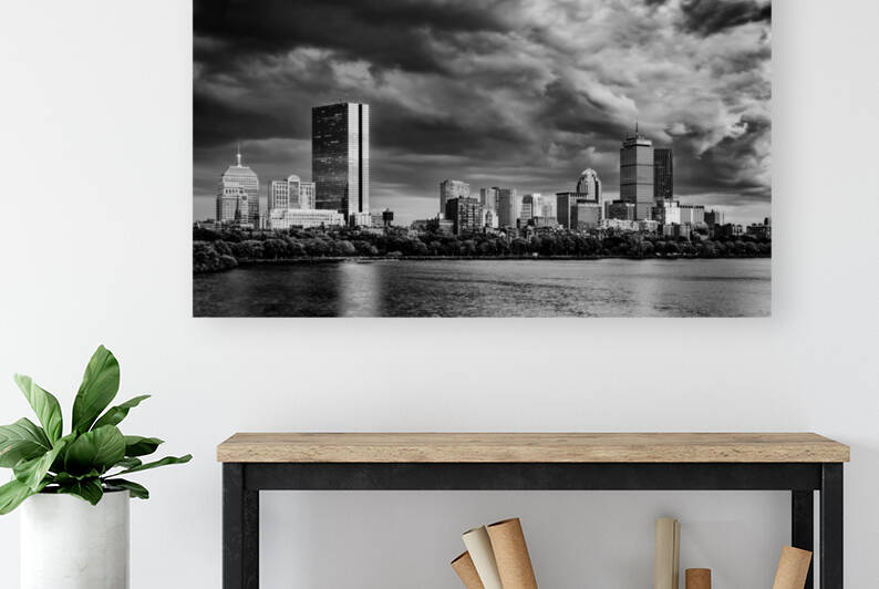 Boston Skyline Monochrome by Rick Berk