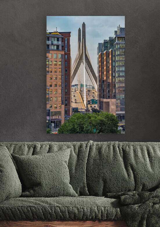Zakim Through The Towers by Rick Berk