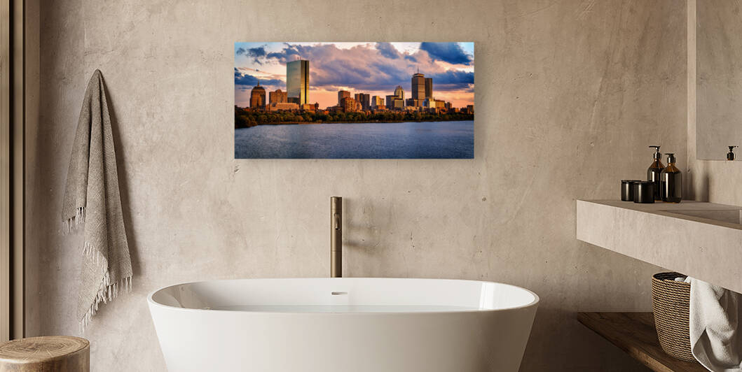 Boston Skyline Panorama by Rick Berk
