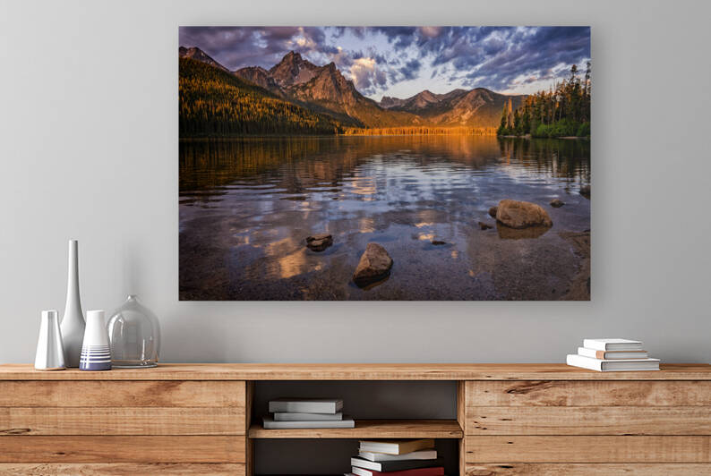 Sawtooth Afire by Rick Berk