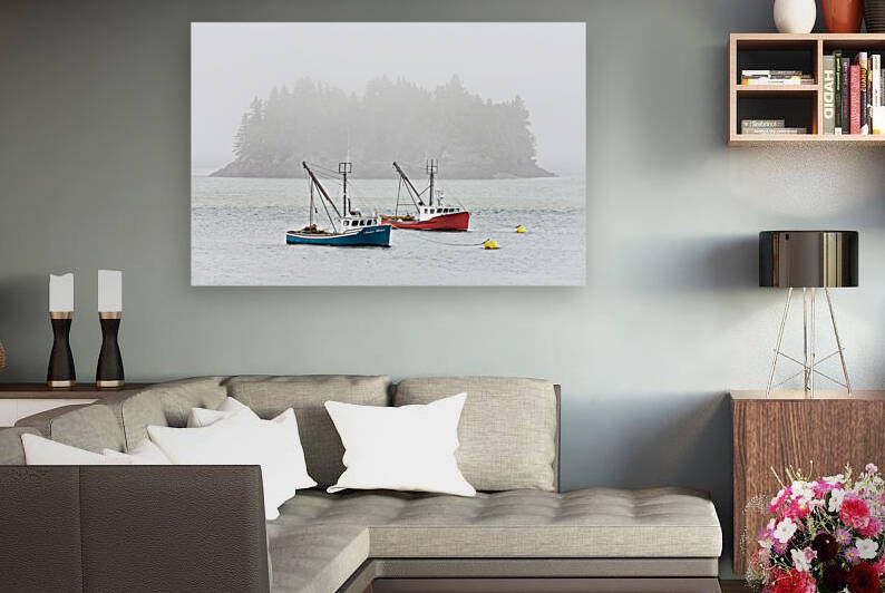 Harbor in the Mist by Rick Berk
