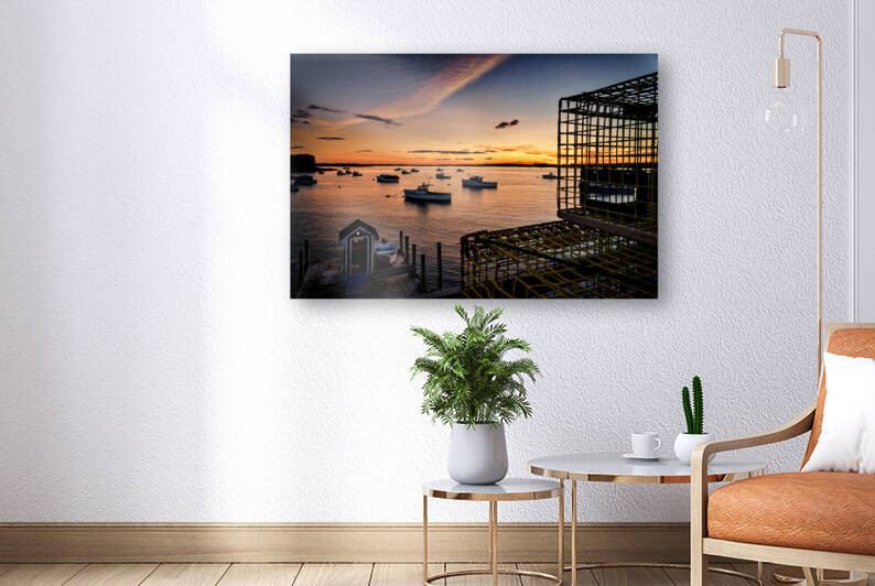 Dusk in Jonesport Harbor by Rick Berk