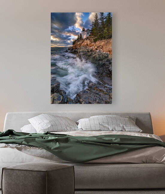 Rising Tide at Bass Harbor Head Light by Rick Berk