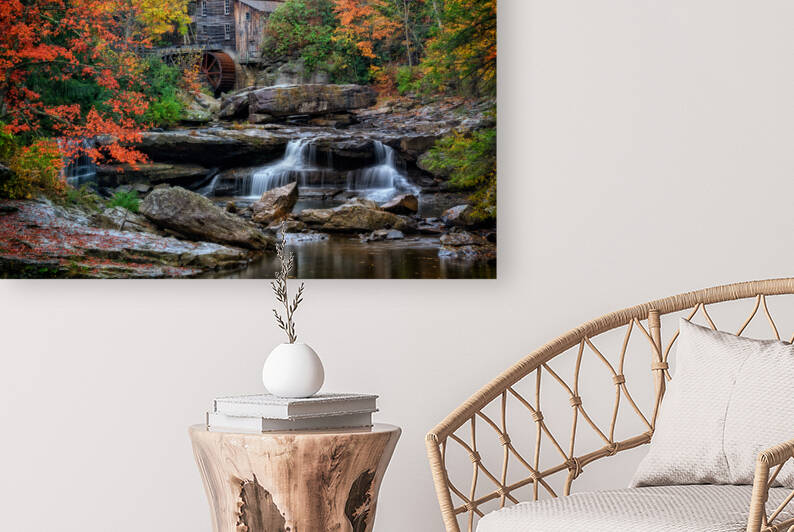 Autumn at Glade Creek Grist Mill by Rick Berk