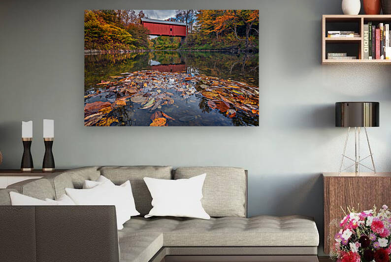 Autumn at Slaughter House Bridge by Rick Berk
