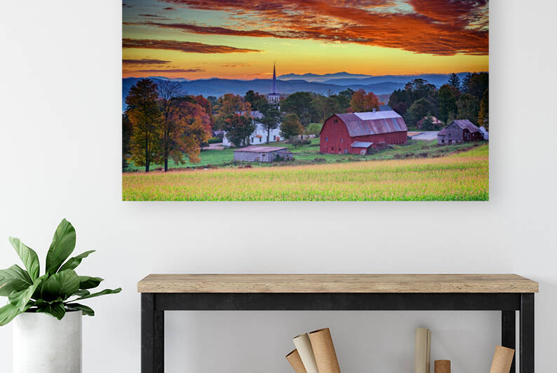 Dawn in Peacham VT by Rick Berk