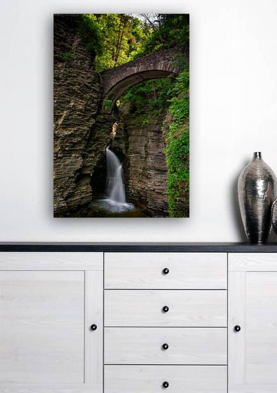 Footbridge in Watkins Glen by Rick Berk