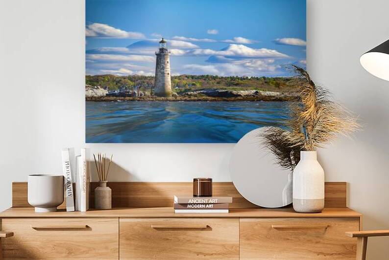Ram Island Ledge Light on a Spring Morning by Rick Berk