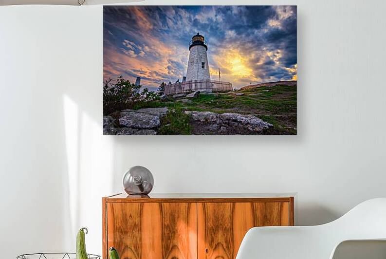 Cloudy Skies at Pemaquid Point by Rick Berk