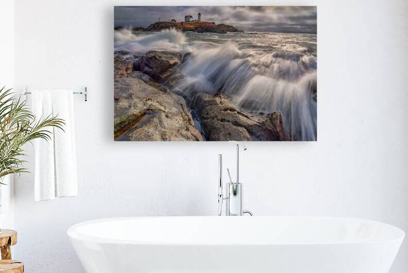 High Tide at Cape Neddick by Rick Berk