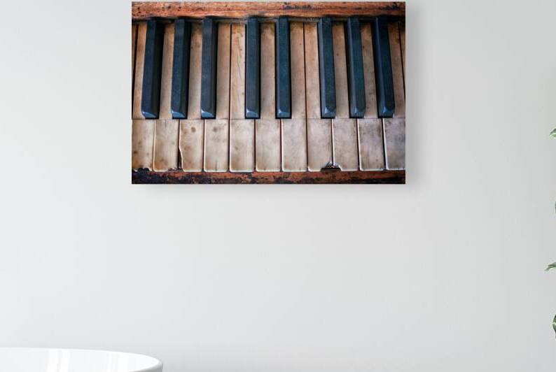 Antique Piano Keys by Rick Berk
