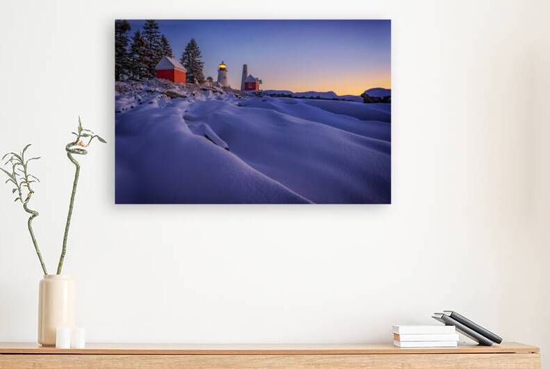 Newfallen Snow at Pemaquid Point by Rick Berk